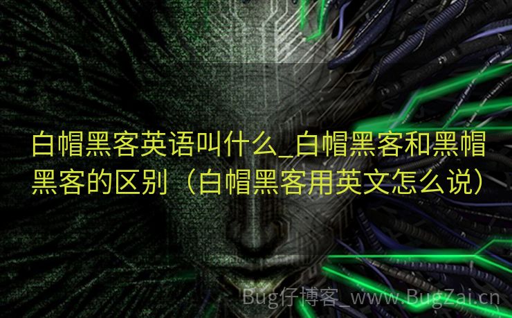 白帽黑客英语叫什么_白帽黑客和黑帽黑客的区别（白帽黑客用英文怎么说）